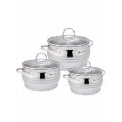 Набор кастрюль Zeidan Z-50669 6 пр. (серебристый)