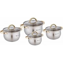 Набор кастрюль Zeidan Z-50821 8 пр. (серебристый)