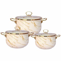 Набор кастрюль Zeidan Z-80630 6 пр. (marble)