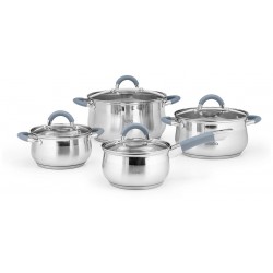 Набор посуды LARA LR02-93 8 пр. (серебристый)