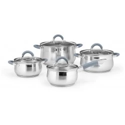 Набор посуды LARA LR02-93 8 пр. (серебристый)