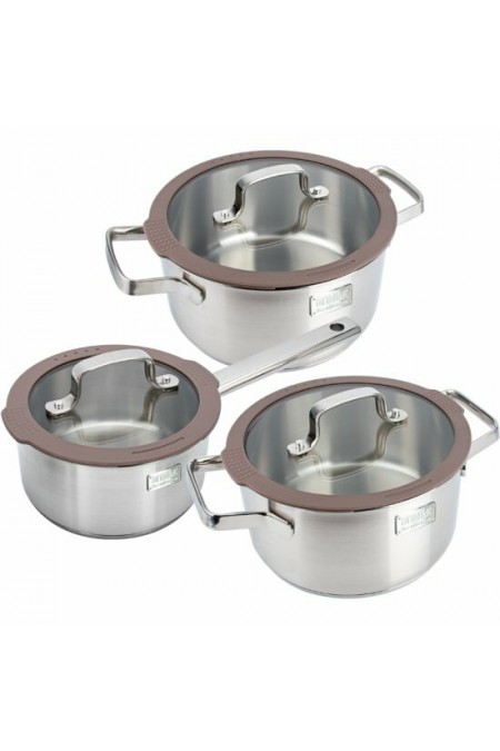 Набор посуды Taller Experience TR-17350 6 пр. (бежевый/серый) 