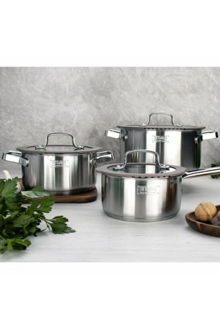 Набор посуды Taller Experience TR-17350 6 пр. (бежевый/серый) 1