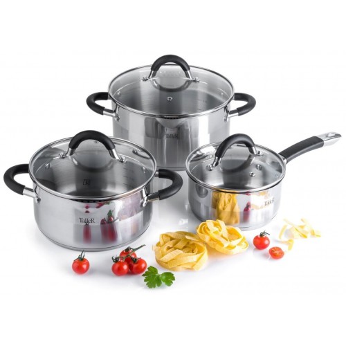 Набор посуды Taller Experience TR-17350 6 пр. (бежевый/серый) 8