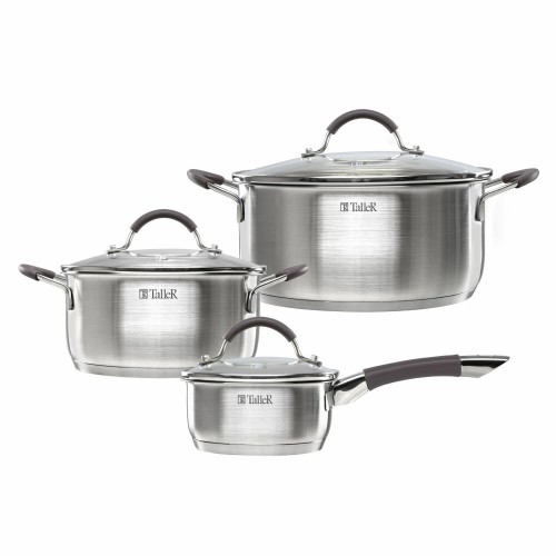 Набор посуды Taller Лира TR-11025 6 пр. (серебристый) 