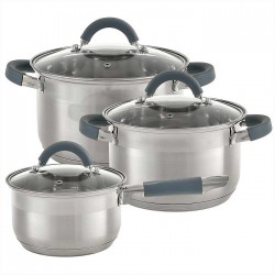 Набор посуды Webber BE-634/6 6 пр. (серебристый)