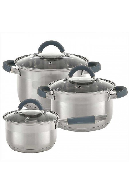 Набор посуды Webber BE-634/6 6 пр. (серебристый) 