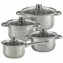 Набор посуды Webber BE-652/8 8 пр. (серебристый)