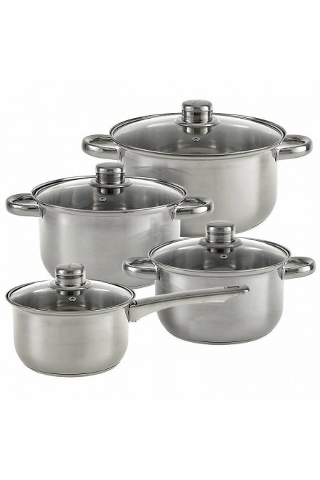 Набор посуды Webber BE-652/8 8 пр. (серебристый) 