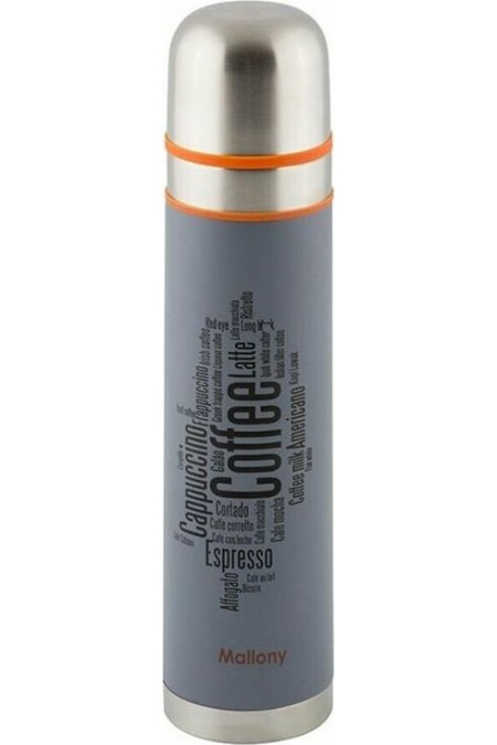 Классический термос Mallony Forte 0.75 л (серебристый/серый) 1