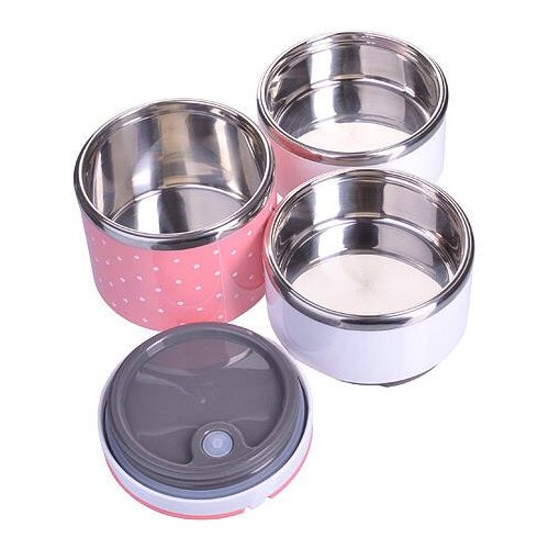 Термос для еды MAYER BOCH 28780 1.3 л (розовый/белый) 1