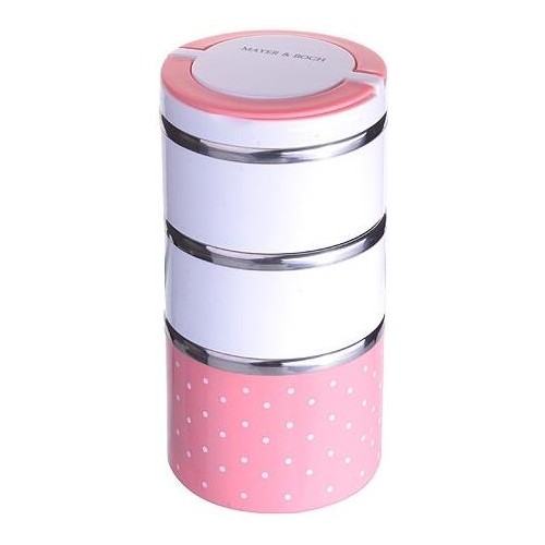 Термос для еды MAYER BOCH 28780 1.3 л (розовый/белый) 2