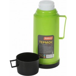 Классический термос Mallony 2644H 1 л (черный/зеленый)