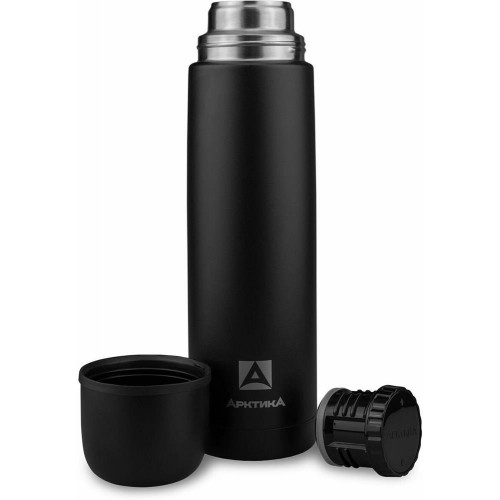 Классический термос Арктика 102-1000 1 л (черный/белый) 5