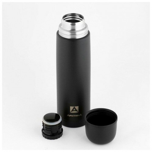 Классический термос Арктика 102-1000 1 л (черный/белый) 7