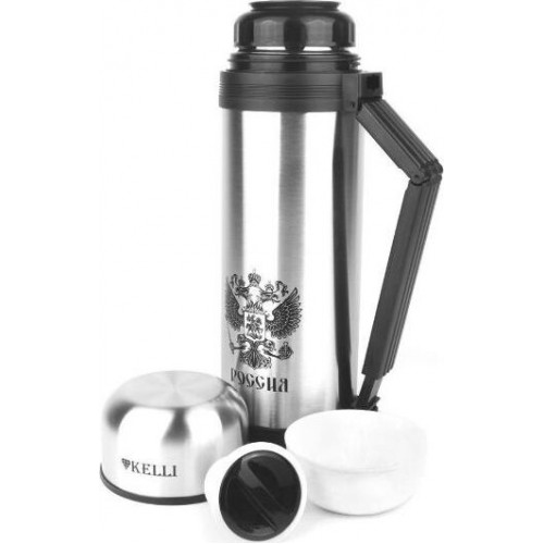 Классический термос Kelli KL-0927 1.8 л (серебристый) 