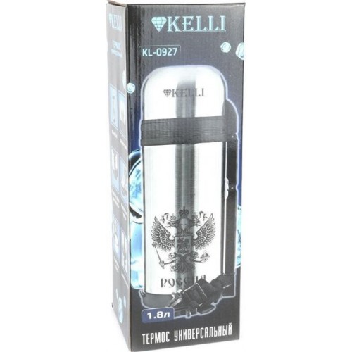 Классический термос Kelli KL-0927 1.8 л (серебристый) 1