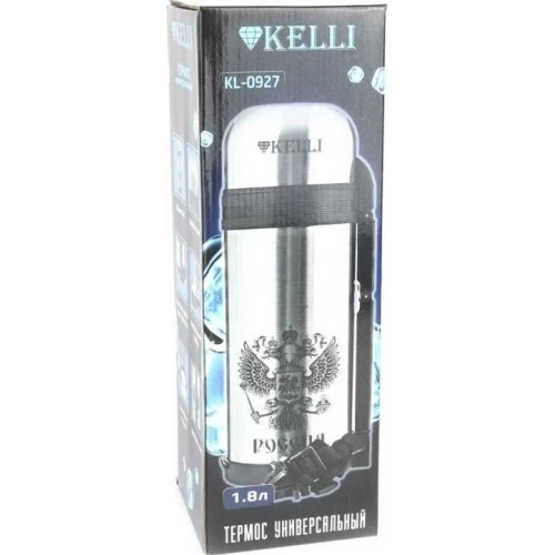 Классический термос Kelli KL-0927 1.8 л (серебристый) 1