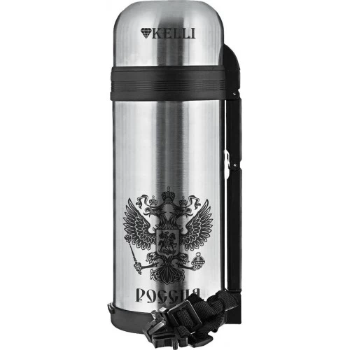 Классический термос Kelli KL-0927 1.8 л (серебристый) 2