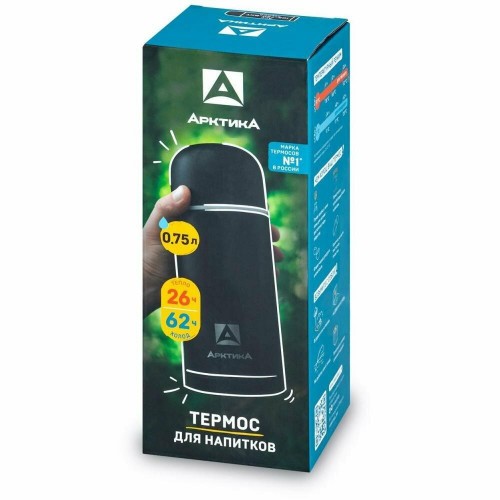 Классический термос Арктика 105-750-BKT 0.75 л (черный текстурный) 2