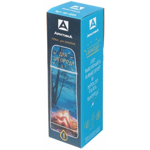 Классический термос Арктика 101-1000P 1 л (серебристый) 8