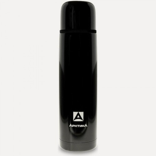 Классический термос Арктика 102-1000 1 л (черный оникс глянцевый) 
