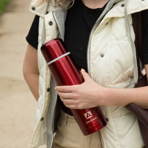 Классический термос Арктика 102-1000 1 л (красный) 1