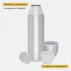 Классический термос Арктика 105-1200 1.2 л (серебристый)