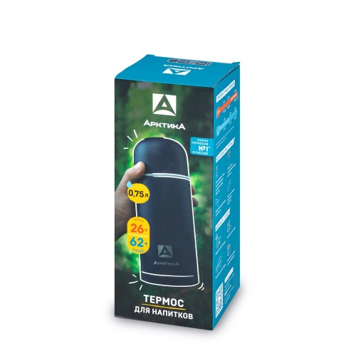 Классический термос Арктика 105-750-BLT 0.75 л (синий текстурный) 3