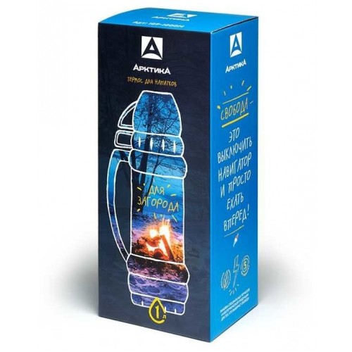 Классический термос Арктика 109-1000М 1 л (черный) 2