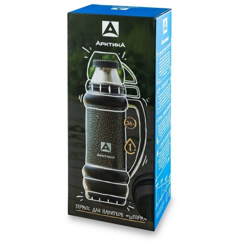 Классический термос Арктика 109-1000М 1 л (черный) 7
