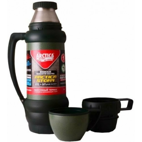 Классический термос Арктика 109-1000М 1 л (зеленый) 7