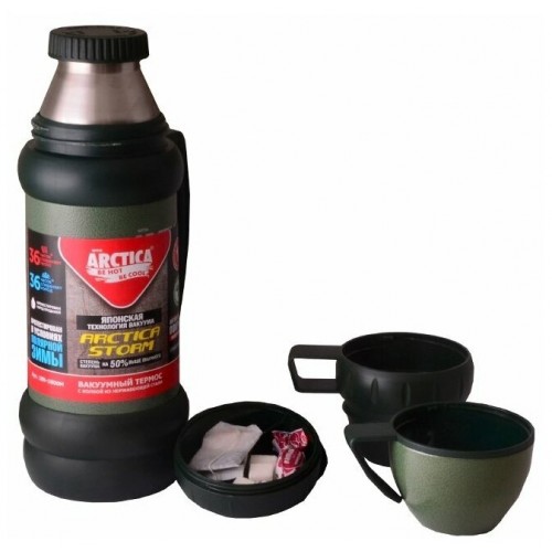 Классический термос Арктика 109-1000М 1 л (зеленый) 8