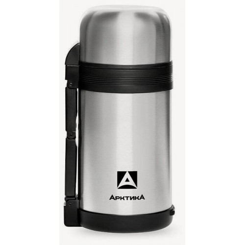 Классический термос Арктика 201-1000 1 л (серебристый/черный) 