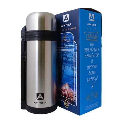 Классический термос Арктика 201-1500 1.5 л (серебристый) 9