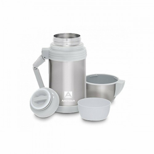 Классический термос Арктика 205-1200 1 л (серебристый/белый) 3