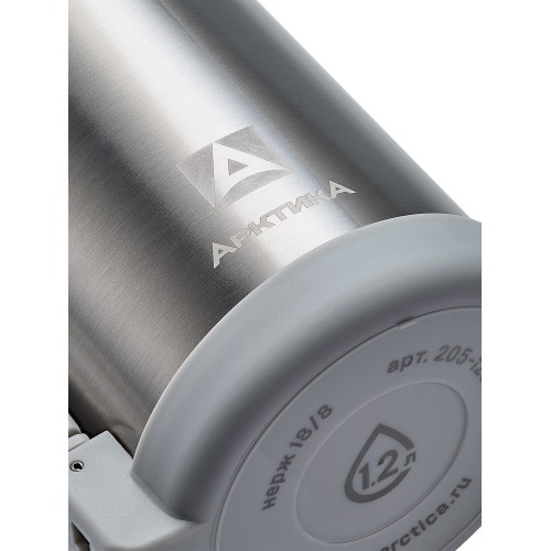 Классический термос Арктика 205-1200 1 л (серебристый/белый) 7