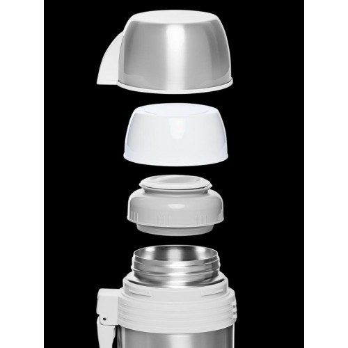 Классический термос Арктика 205-1200 1 л (серебристый/белый) 8