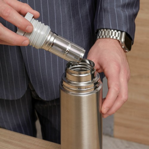 Классический термос Biostal NB-1000BZ 1 л (серебристый) 9