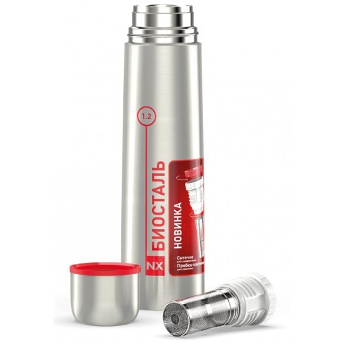 Классический термос Biostal NB-1200Z 1.2 л (серебристый) 1