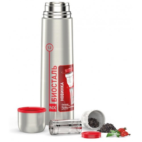 Классический термос Biostal NX-1200Z 1.2 л (стальной) 2