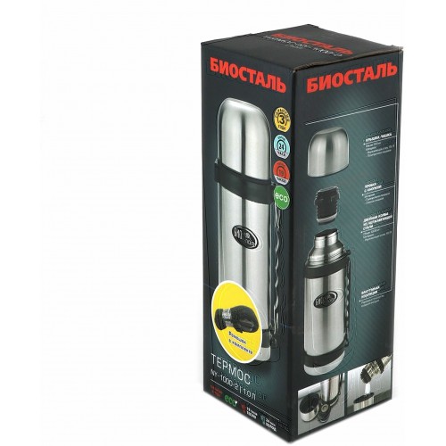 Классический термос Biostal NY-1200-2 1.2 л (серебристый) 5