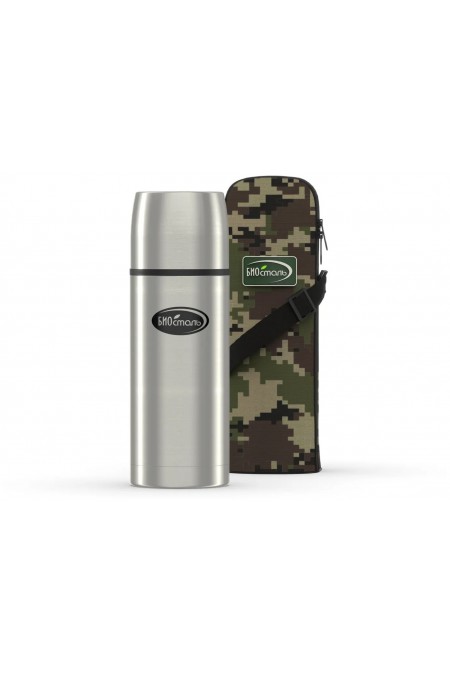 Классический термос Biostal Охота NBA-750B 0.75 л (серебристый) 