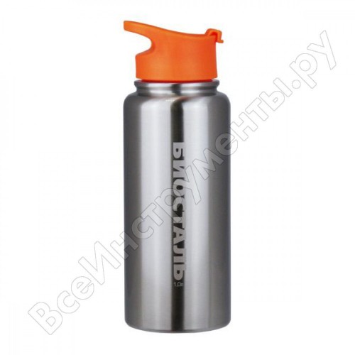 Классический термос Biostal Спорт NHF-1000 1 л (серый/оранжевый) 