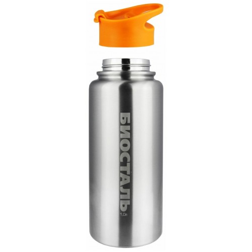 Классический термос Biostal Спорт NHF-1000 1 л (серый/оранжевый) 7