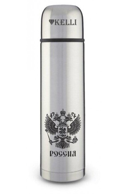 Классический термос Kelli KL-0907 1 л (серебристый) 