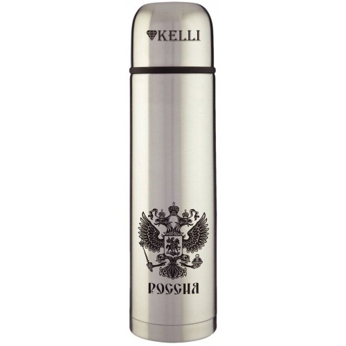 Классический термос Kelli KL-0907 1 л (серебристый) 6