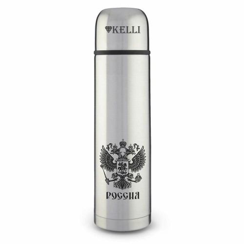 Классический термос Kelli KL-0907 1 л (серебристый) 9