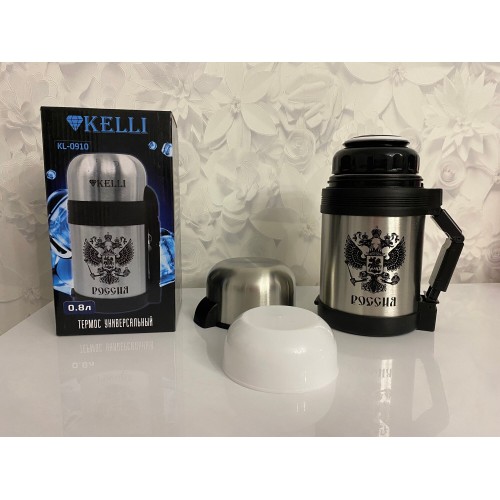 Классический термос Kelli KL-0910 0.8 л (серебристый) 9