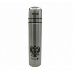 Классический термос Kelli KL-0980 1 л (серебристый)